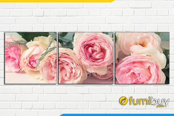 Phần 1: Các mẫu tranh bông hoa hồng hiện đại đẹp lãng mạn ngọt ngào!