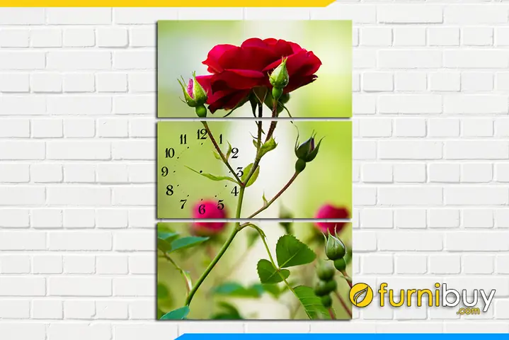 Phần 1: Các mẫu tranh bông hoa hồng hiện đại đẹp lãng mạn ngọt ngào!