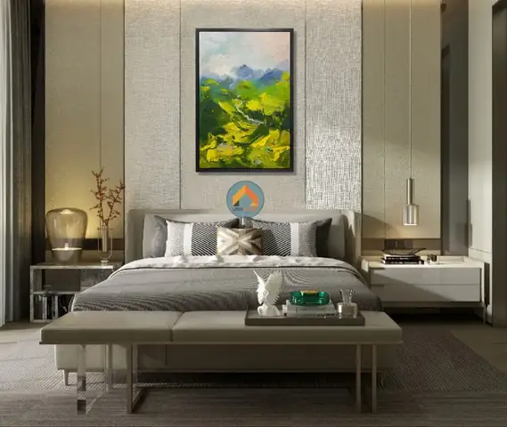 Những bức tranh sơn dầu treo phòng ngủ đẹp và ấn tượng