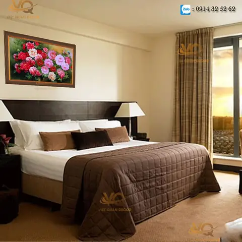Ý nghĩa việc lựa chọn tranh trang trí phòng ngủ vợ chồng đẹp Đà Nẵng.