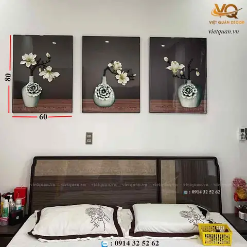Vì sao nên mua tranh trang trí phòng ngủ vợ chồng đẹp.