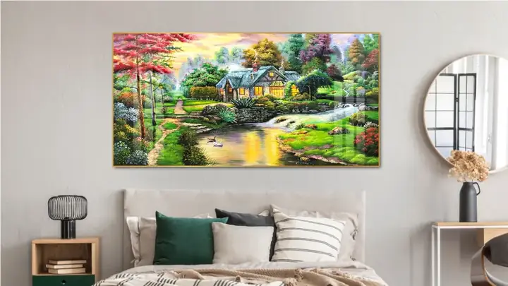 Cách chọn tranh treo đầu giường phòng ngủ cho người mệnh Thổ Cách chọn tranh treo đầu giường phòng ngủ cho người mệnh Thổ
