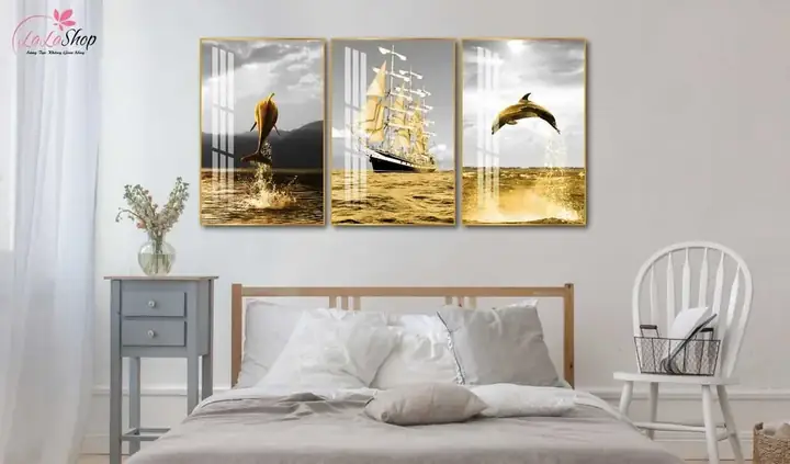 Cách chọn tranh treo đầu giường phòng ngủ cho người mệnh Thủy Cách chọn tranh treo đầu giường phòng ngủ cho người mệnh Thủy