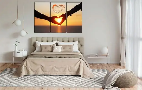 Hướng Dẫn Chọn Tranh Treo Đầu Giường Phòng Ngủ Vk Ck Mới Cưới