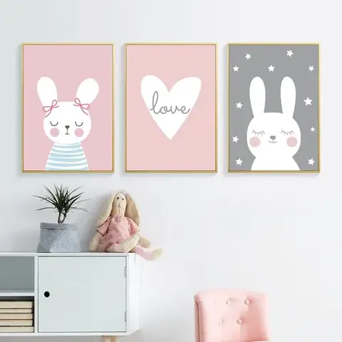 tranh treo phòng ngủ bé gái