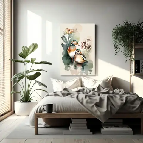 tranh treo phòng ngủ vợ chồng mới cưới