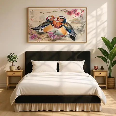 tranh treo phòng ngủ vợ chồng mới cưới