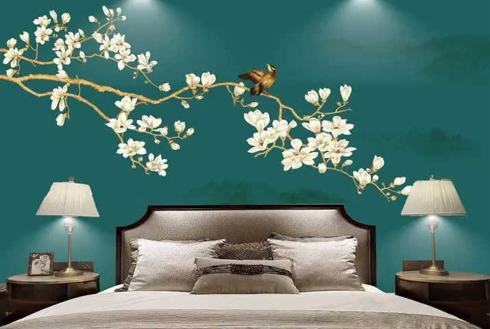 Ưu điểm của tranh dán tường phòng ngủ 3D
