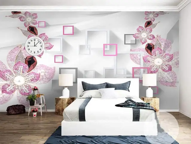 2. Tranh 3D dán tường phòng ngủ cho người lớn