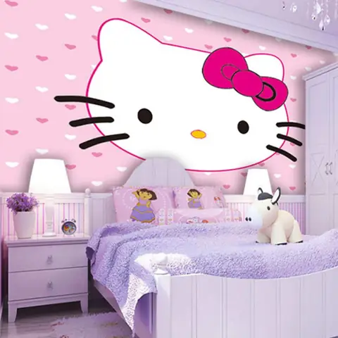 1. Tranh 3D dán tường phòng ngủ cho trẻ em
