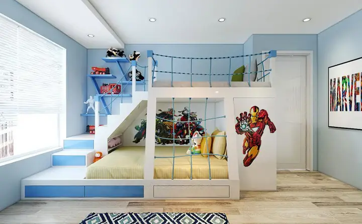 1. Tranh 3D dán tường phòng ngủ cho trẻ em