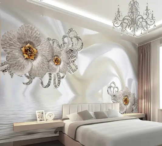 2. Chọn tranh dán tường 3D phù hợp với diện tích phòng ngủ