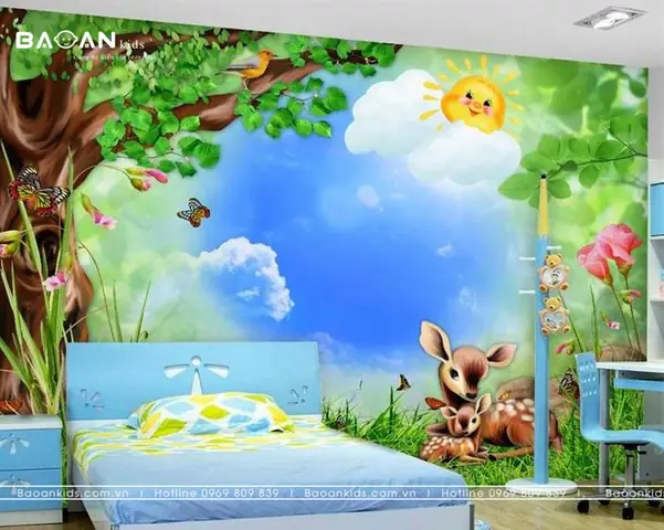 Tranh Tường Phòng Ngủ Trẻ Con: Ý Tưởng & Lưu Ý Thiết Kế Tuyệt Vời Tranh Tường Phòng Ngủ Trẻ Con: Ý Tưởng & Lưu Ý Thiết Kế Tuyệt Vời