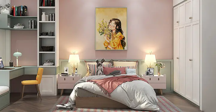 treo ảnh trong phòng ngủ