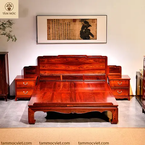 Trọn Bộ Nội Thất Phòng Ngủ Gỗ Hương: Hướng Dẫn Lựa Chọn Tối Ưu