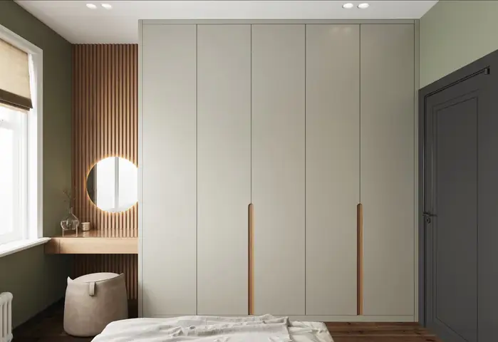 Thiết kế tủ quần áo cao kịch trần cho phòng ngủ nhỏ Thiết kế tủ quần áo cao kịch trần cho phòng ngủ nhỏ