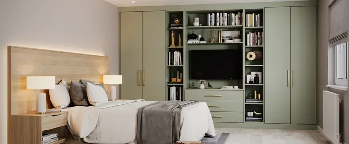 Thiết kế tủ quần áo cao kịch trần cho phòng ngủ nhỏ Thiết kế tủ quần áo cao kịch trần cho phòng ngủ nhỏ