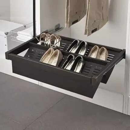 Giá để giày âm tủ áo ray trượt giảm chấn Taura SV20 Giá để giày âm tủ áo ray trượt giảm chấn Taura SV20
