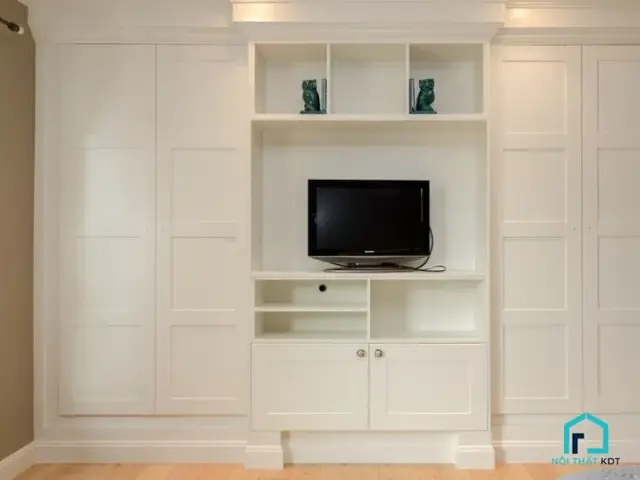 tủ quần áo phòng ngủ kệ tivi