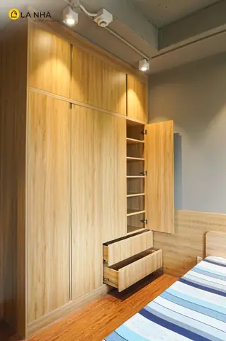 tủ quần áo phòng ngủ nhỏ