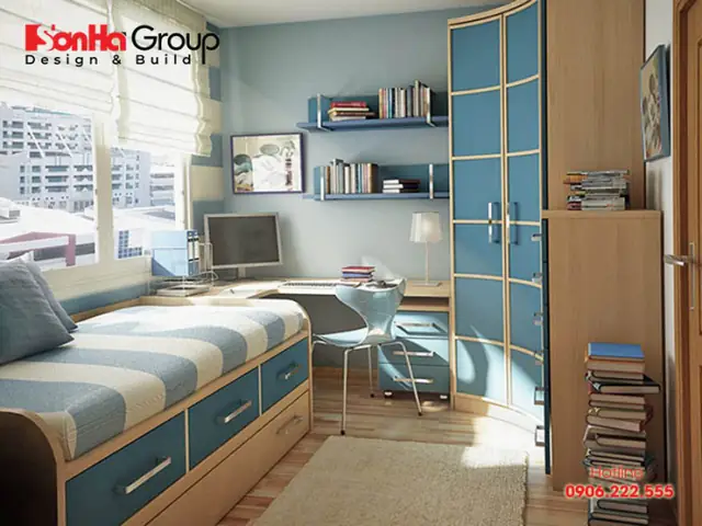 2, Cách trang trí đồ dùng và công năng sử dụng trong bố trí phòng ngủ nhỏ 9m2 2, Cách trang trí đồ dùng và công năng sử dụng trong bố trí phòng ngủ nhỏ 9m2