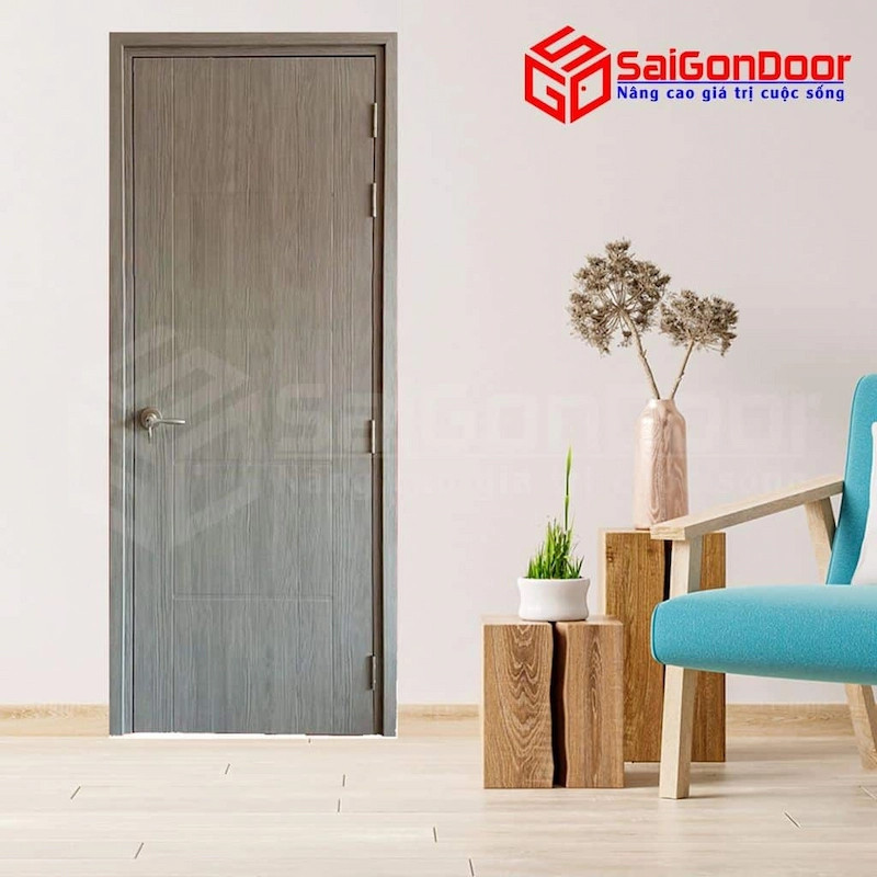 Ứng dụng cửa nhựa composite màu ghi