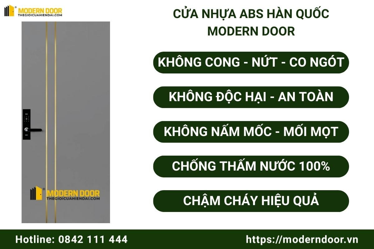 Ưu điểm cửa nhựa ABS Hàn Quốc