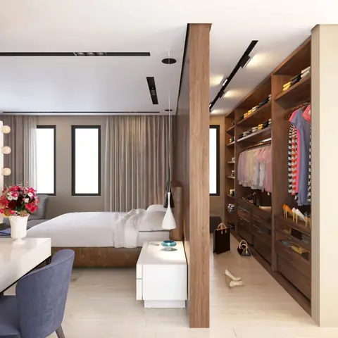Mẫu vách ngăn phòng ngủ đẹp được sử dụng phổ biến
