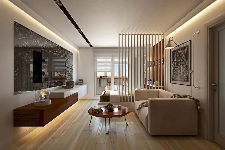 Mẫu vách ngăn phòng ngủ đẹp được sử dụng phổ biến