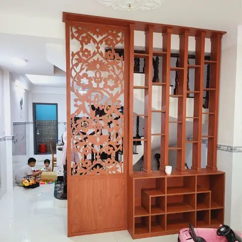 Vách CNC bằng gỗ công nghiệp