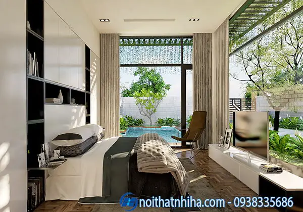 5. Biện pháp thi công vách kính cường lực phòng ngủ
