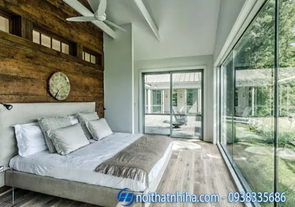 6.Một số mẫu vách ngăn kính cường lực phòng ngủ đẹp