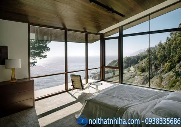 6.Một số mẫu vách ngăn kính cường lực phòng ngủ đẹp