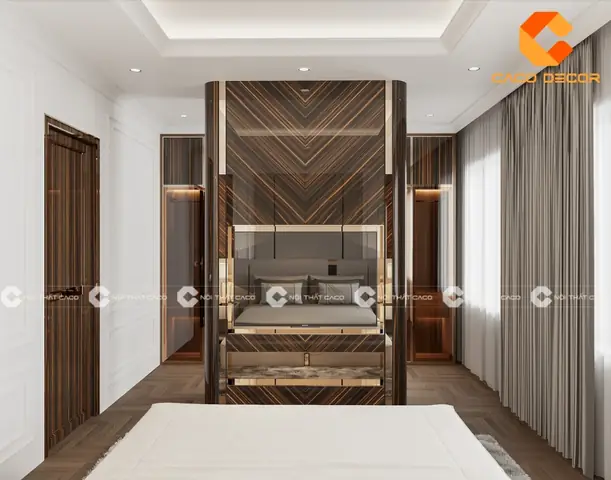 Vách ngăn phòng ngủ bằng gỗ ghép: Hướng dẫn chọn và sử dụng hiệu quả