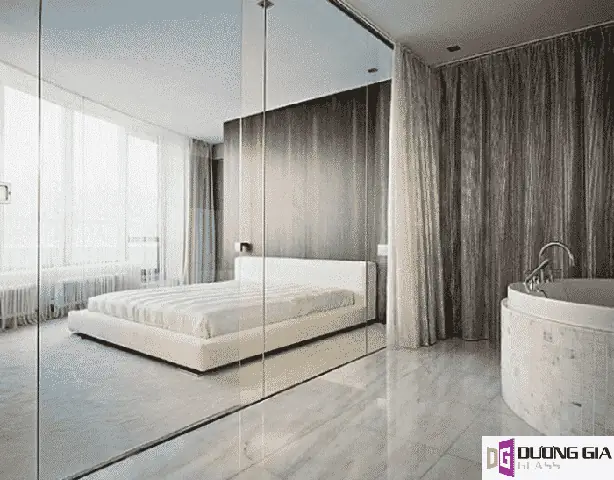 Ưu điểm của vách ngăn kính phòng ngủ Ưu điểm của vách ngăn kính phòng ngủ