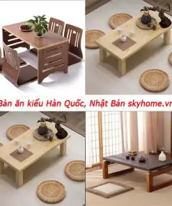 Bàn Ăn Ngồi Bệt Nhật Bản và Hàn Quốc