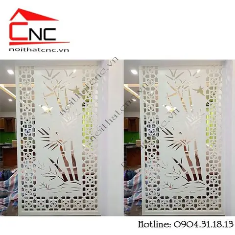 vách ngăn phòng ngủ và phòng thờ