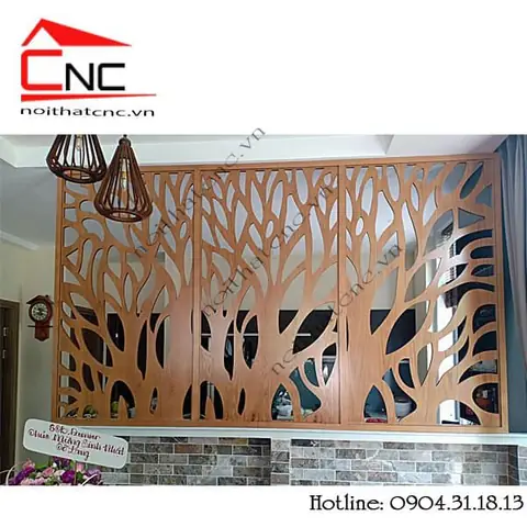 vách ngăn phòng ngủ và phòng thờ