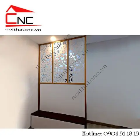 vách ngăn phòng ngủ và phòng thờ
