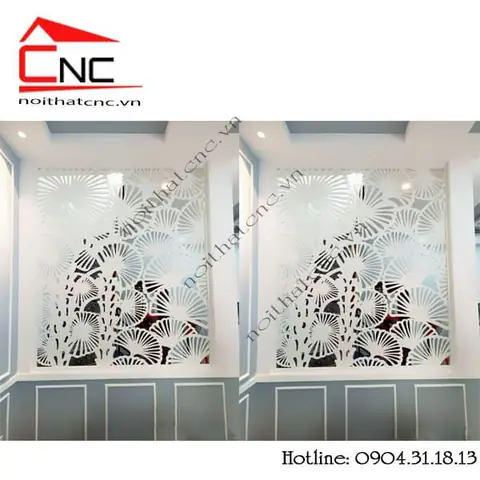 vách ngăn phòng ngủ và phòng thờ
