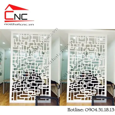 vách ngăn phòng ngủ và phòng thờ