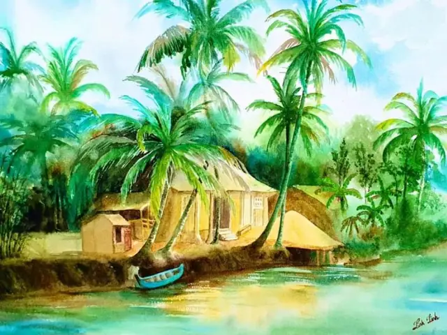Hướng Dẫn Chi Tiết Vẽ Nội Thất Màu Nước Phòng Ngủ Đẹp Mắt
