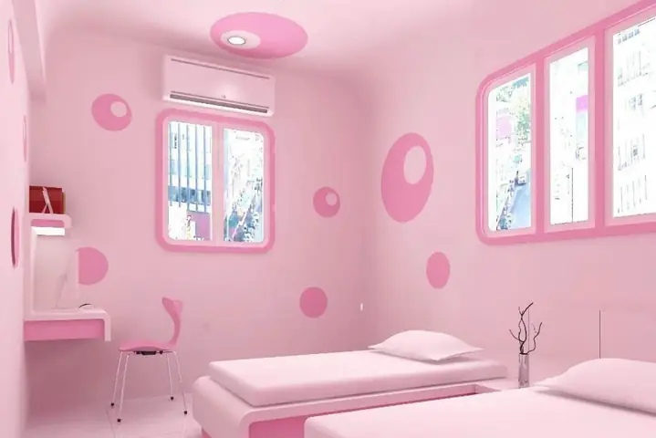 5.4. Vẽ tường phòng ngủ cute cho bé.