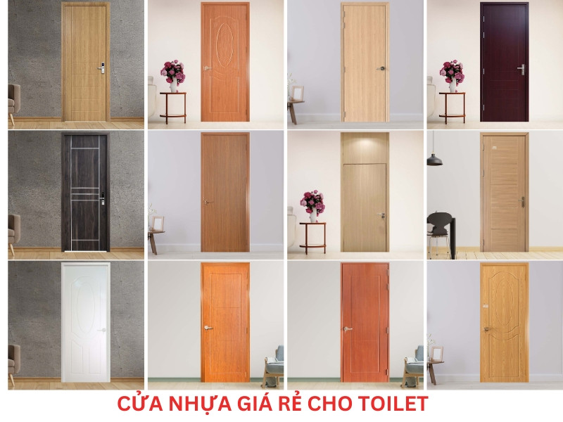 Vệ sinh lau chùi cửa nhựa toilet đơn giản
