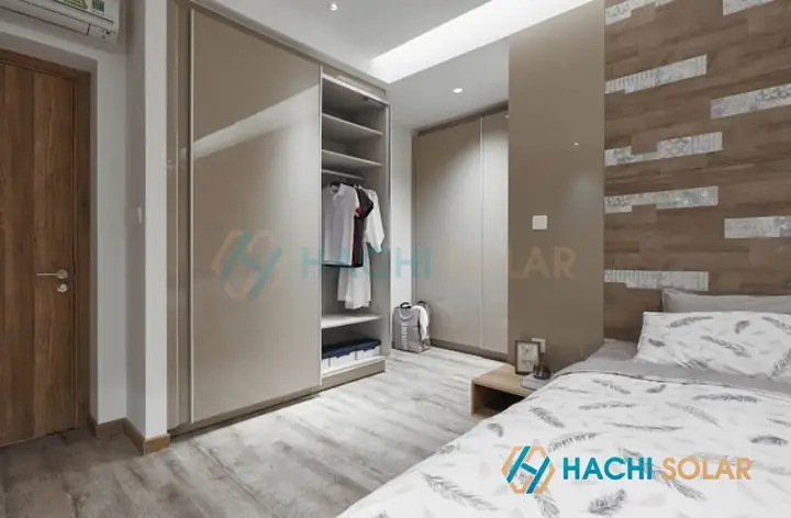 xây tủ âm tường phòng ngủ